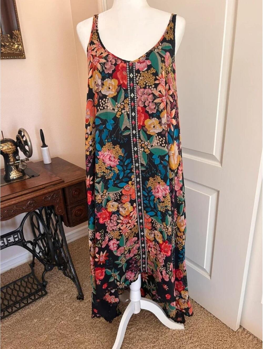 Beautiful Elegant Johnny Was Tank Maxi Dress